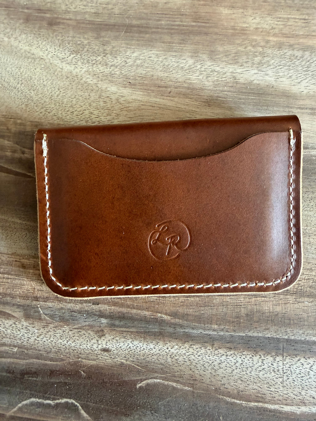 Deep Brown Leather Snap Wallet