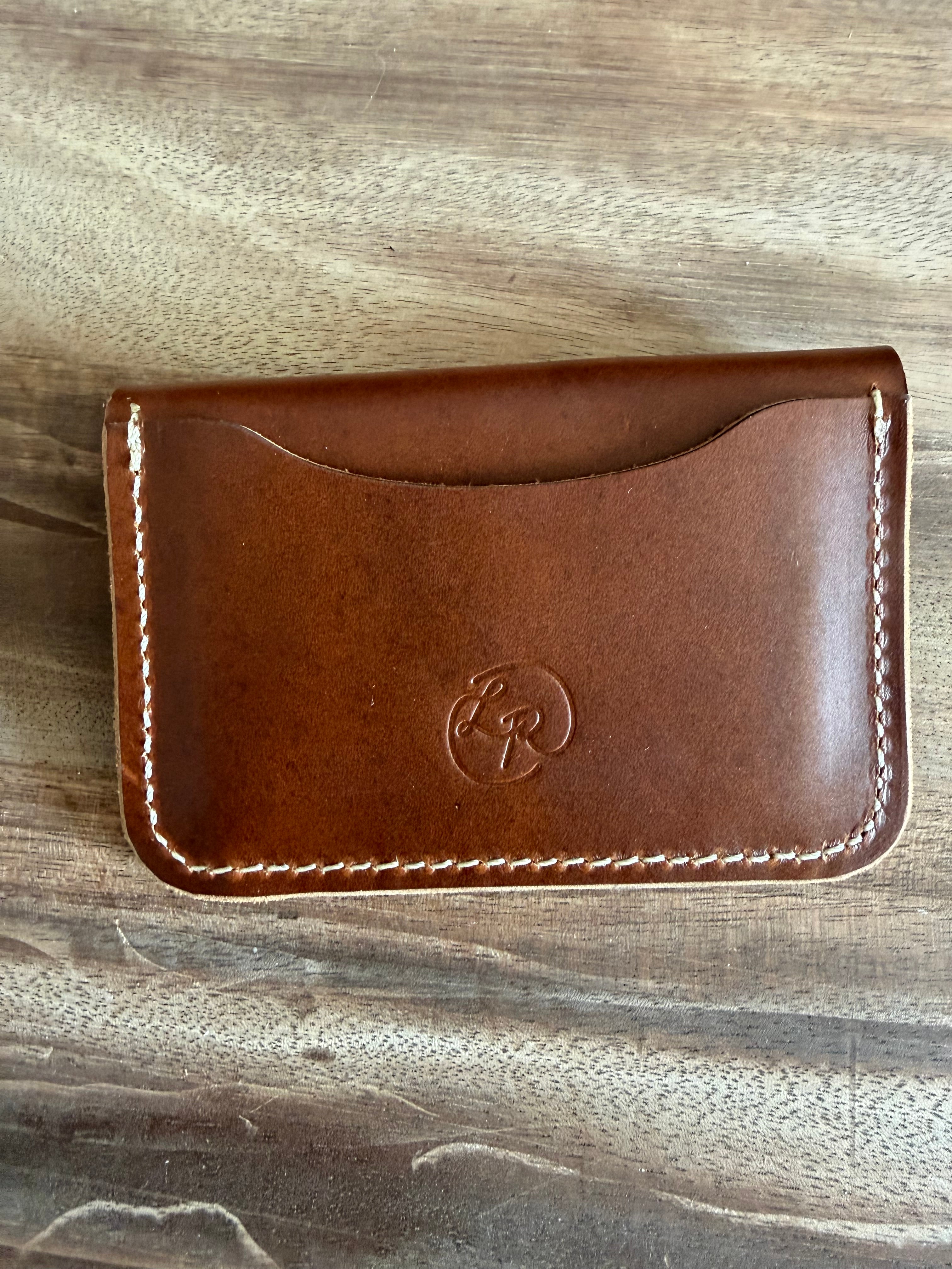 Deep Brown Leather Snap Wallet
